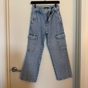 7 For All Mankind Light Blue Straight Leg Jeans